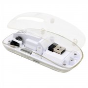 Мышь компьютерная беспроводная прозрачная Limpid, белый