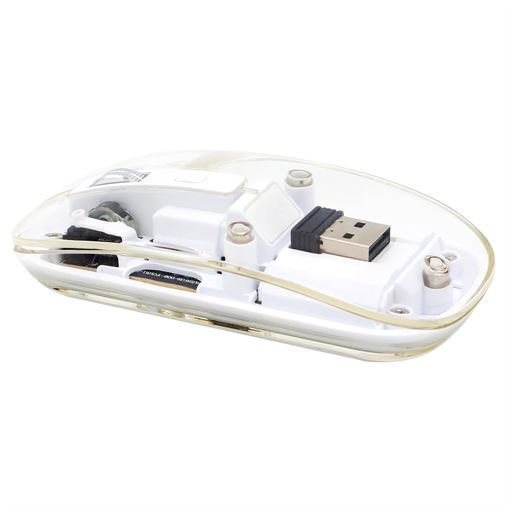 Мышь компьютерная беспроводная прозрачная Limpid, белый арт. 18031.01 Мышь компьютерная беспроводная прозрачная Limpid, белый арт. 18031.01