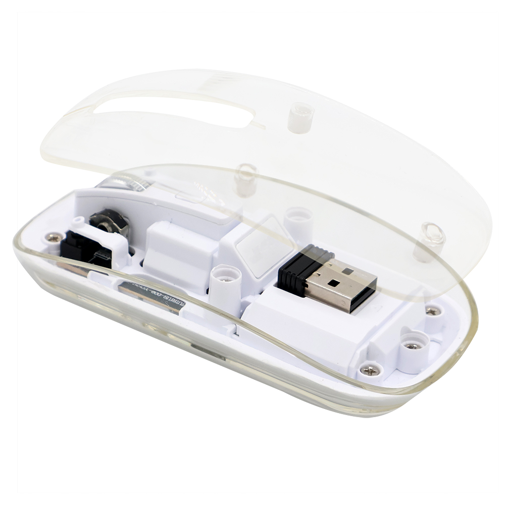 Мышь компьютерная беспроводная прозрачная Limpid, белый арт. 18031.01 Мышь компьютерная беспроводная прозрачная Limpid, белый арт. 18031.01