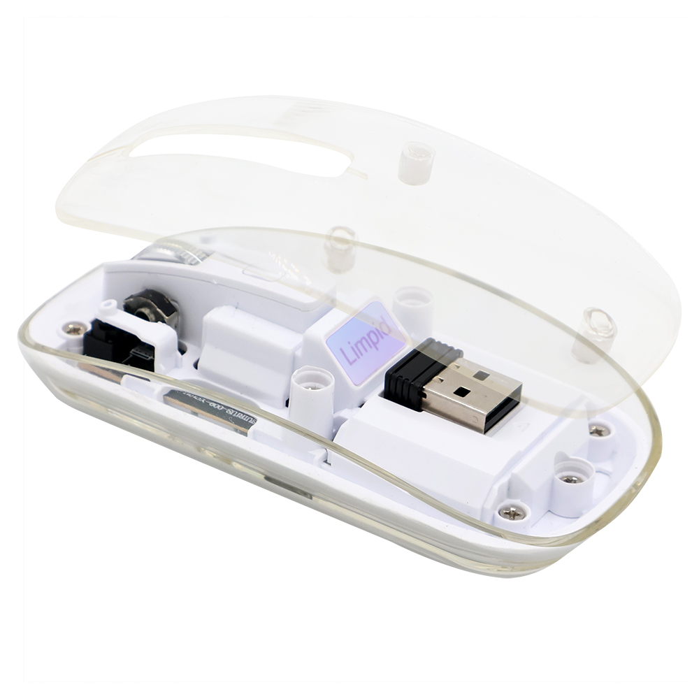 Мышь компьютерная беспроводная прозрачная Limpid, белый арт. 18031.01 Мышь компьютерная беспроводная прозрачная Limpid, белый арт. 18031.01