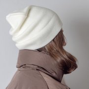 Шапка вязаная двойная ESSENTIAL Белый