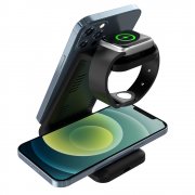 Беспроводное мультизарядное устройство Standy 15W, черный арт. 7108.02