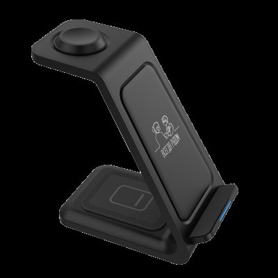 Беспроводное мультизарядное устройство Standy 15W, черный арт. 7108.02