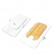 Беспроводное магнитное зарядное устройство Bambooco 15W, белый с бамбуковым арт. 7126.01