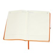 Ежедневник недатированный Stellar, А5, белый, кремовый блок в линейку, с темно-синим обрезом Белый