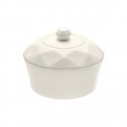 Сахарница Diamante Bianco, белая