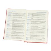 Ежедневник недатированный Stellar, А5, черный, кремовый блок в линейку, с красным обрезом Черный