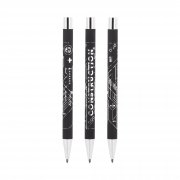 Набор "Aurora" (ручка+карандаш), покрытие soft touch черный