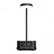 Настольный органайзер Crolly c беспроводной зарядкой 15W и лампой, черный арт. 7124.02 Настольный органайзер Crolly c беспроводной зарядкой 15W и лампой, черный арт. 7124.02