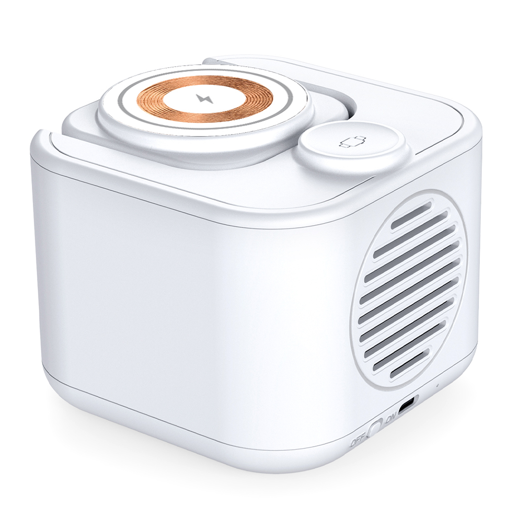 Беспроводная колонка 5W с беспроводным зарядным 15W Powerbox ,белый арт. 11030.01 Беспроводная колонка 5W с беспроводным зарядным 15W Powerbox ,белый арт. 11030.01