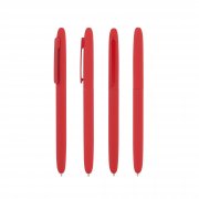 Ручка шариковая "Vega", покрытие soft touch красный