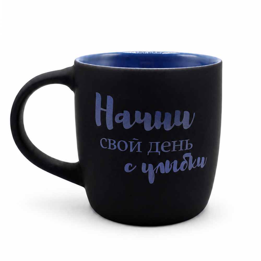 Кружка Spring софт-тач, черно-синяя арт. 6136.033 Кружка Spring софт-тач, черно-синяя арт. 6136.033