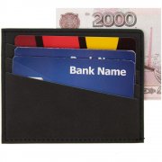 Картхолдер Multimo, черный с зеленым арт. 17523.39