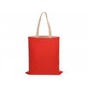 Сумка для шопинга «Twin» двухцветная из хлопка, 180 г/м2