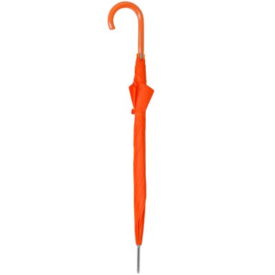 Зонт-трость с пластиковой ручкой, механический; оранжевый; D=103 см; 100% полиэстер 190 T Оранжевый