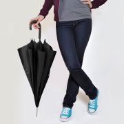 Зонт-трость с пластиковой ручкой, механический; черный; D=103 см; 100% полиэстер 190 T Черный арт. 7425/35 Зонт-трость с пластиковой ручкой, механический; черный; D=103 см; 100% полиэстер 190 T Черный арт. 7425/35