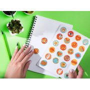 Сет объемных стикеров из эпоксидной смолы