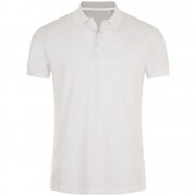 Рубашка поло мужская BRANDY MEN, белая с темно-синим