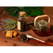 Чай черный, с соком ананаса, мёдом и облепихой